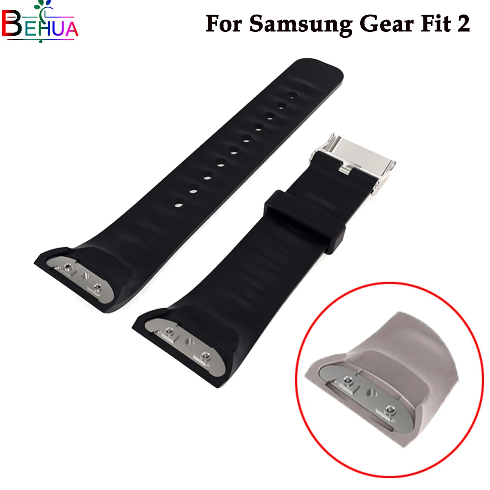 Силиконовый спортивный браслет для часов Samsung Gear Fit 2 SM R360 Смарт часы аксессуары