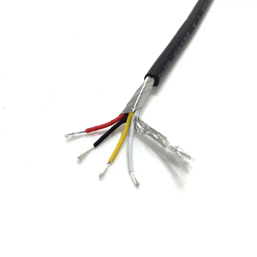 UL2547 2-ядерный 3-ядерный экранированный кабель 28AWG сигнальный провод od2.8 мм серый