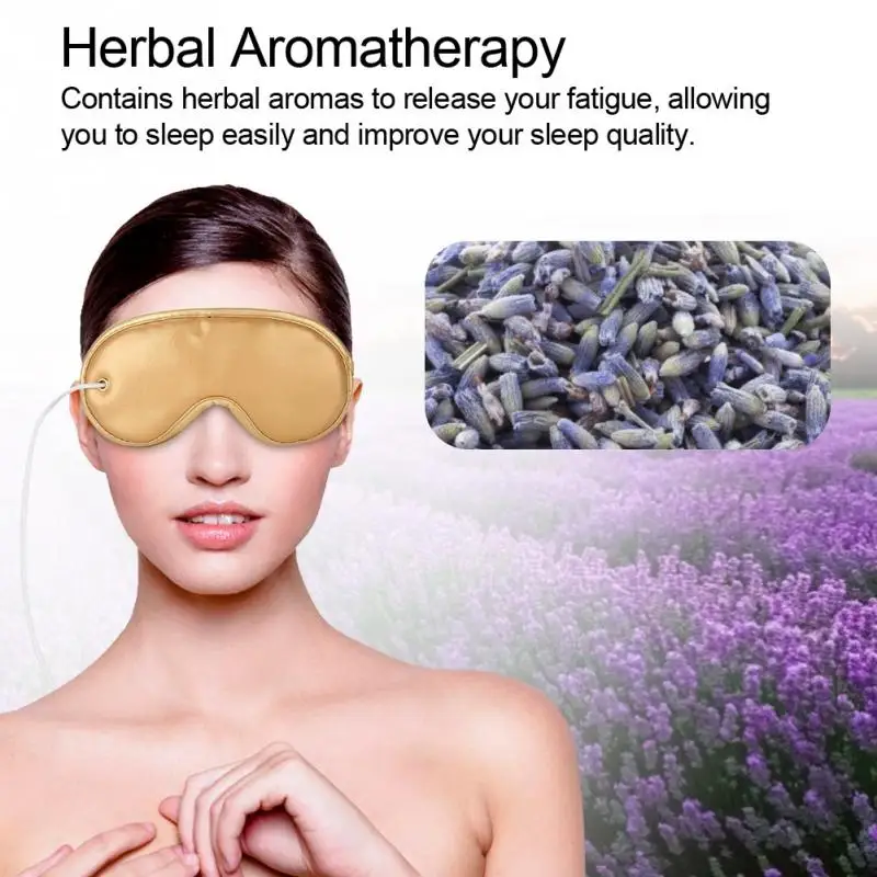 Electric Eye Massager Far Infrared Ray Magnetic Therapy Heating Herbal Aromas Relieving Dark Circle Home Travel Sleep Mask | Красота и