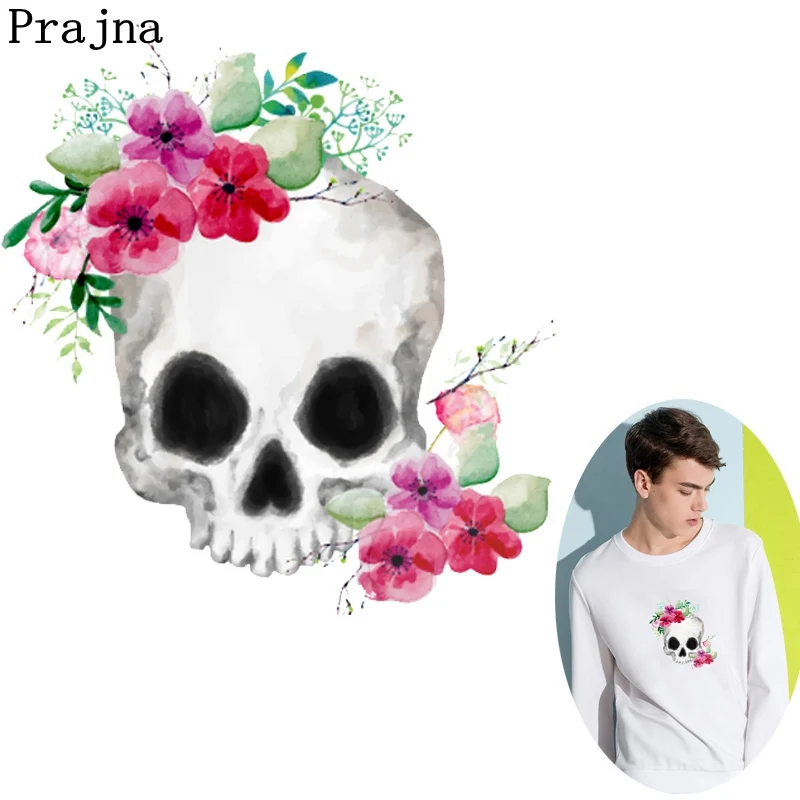 Праджня мексиканский череп передача тепла утюг на виниловые печатные с