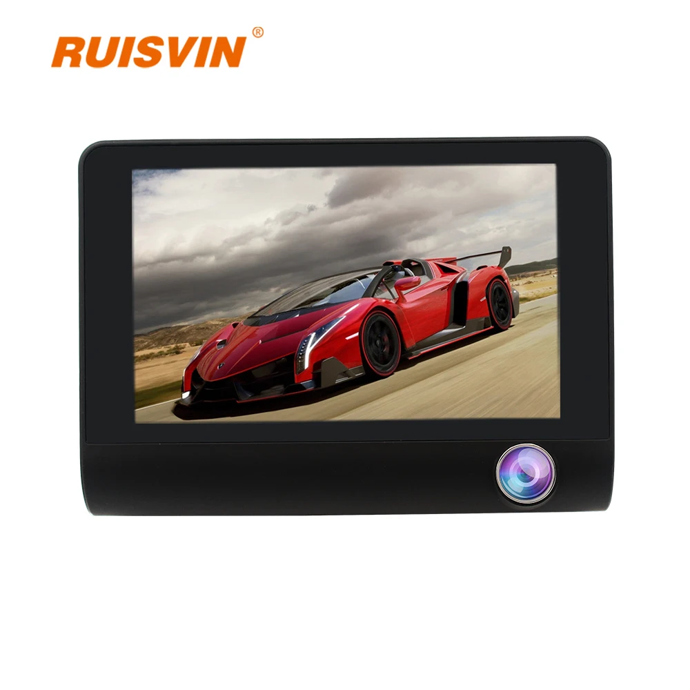 Оригинал ruisvinin 3 объектив Dash Cam 0 дюймов полная Автомобильная hd камера