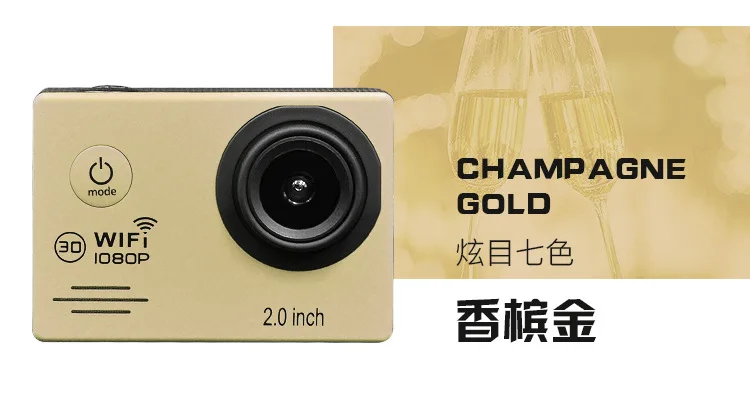 Karue WI-FI действие Камера Дайвинг 30 м Водонепроницаемый 1080 P HD подводный шлем спорта Камера Спорт DV 12MP фото пикселей камера