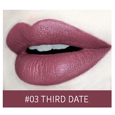 THIRD DATE Miaool, матовые нюдовые помады, бархатный блеск для губ, красивая губная помада Bullet power, 8 цветов, водостойкий набор для макияжа - Цвет: THIRD DATE