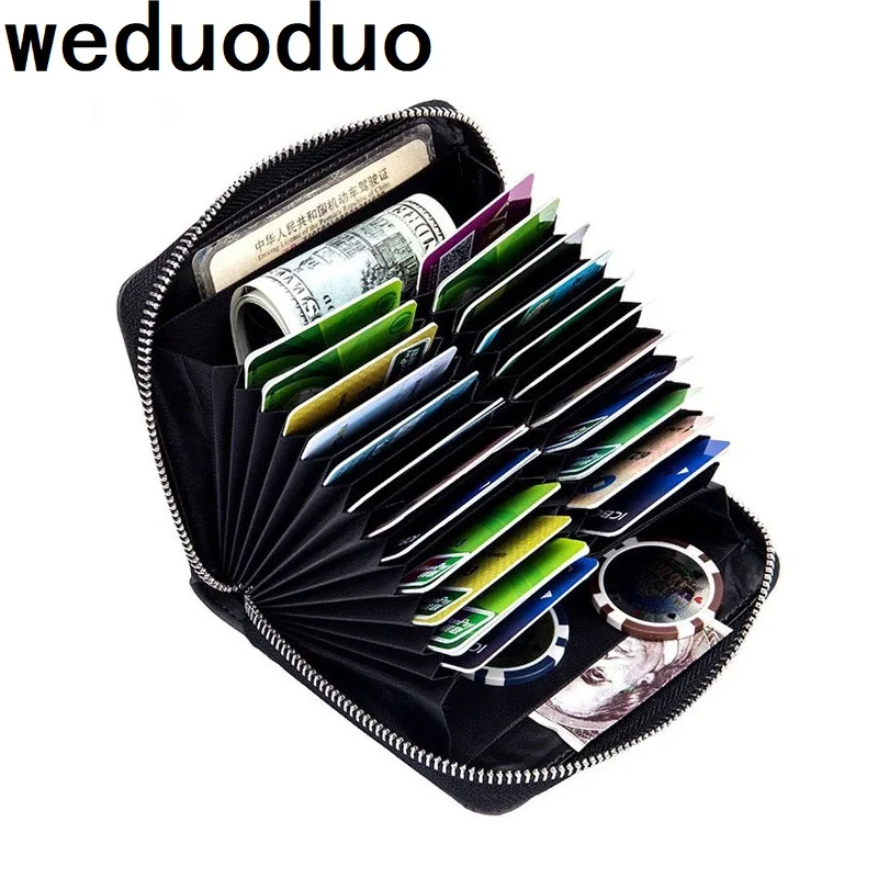 Новый брендовый Мужской органайзер Weduoduo держатель кредитных карт с технологией