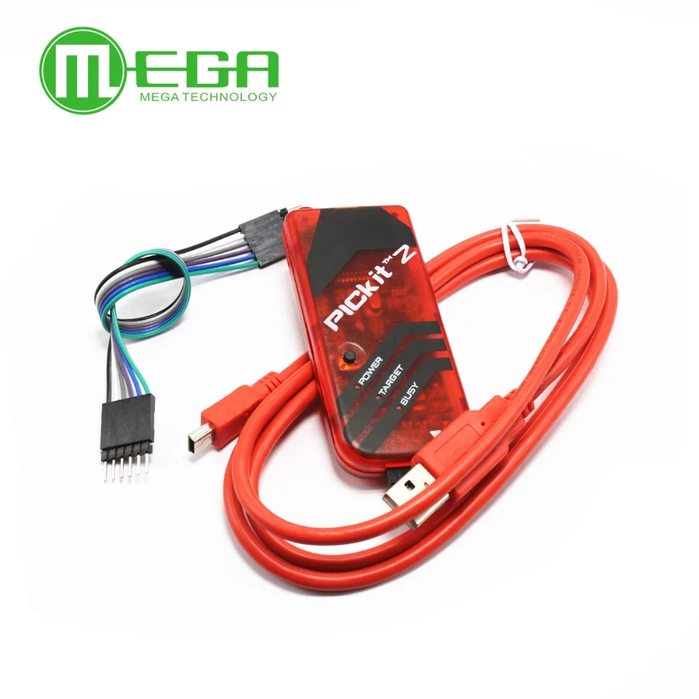 PICKIT2 PIC Kit2 Simulator PICKit 2 программист Emluator красный цвет w/USB кабель Dupond провод