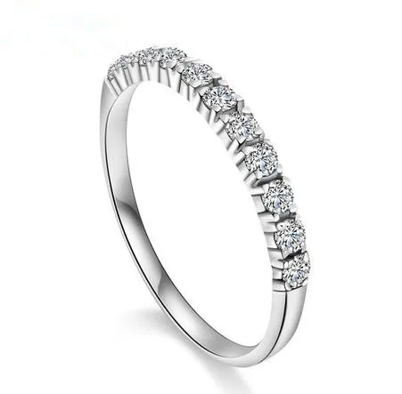 

New arrival romantic forever love shiny CZ zircon & 925 sterling silver ladies`finger rings jewelry drop shipping cheap