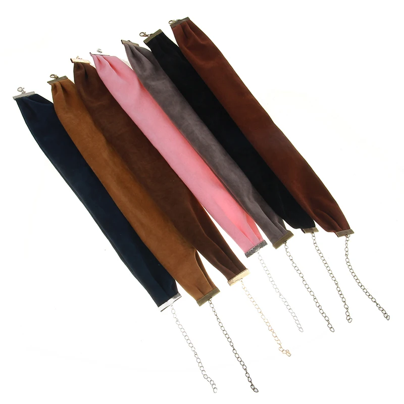 Женское Ожерелье-чокер с бархатным воротником 7 цветов готические веревочные