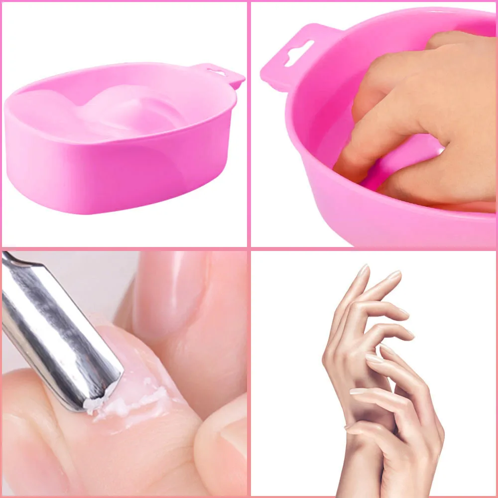 

nail polish remover Nail removal bowl Portable Manicure Tools Nail Art Soak Bowl Off Hand Spa Bath Soaker Treatment,,