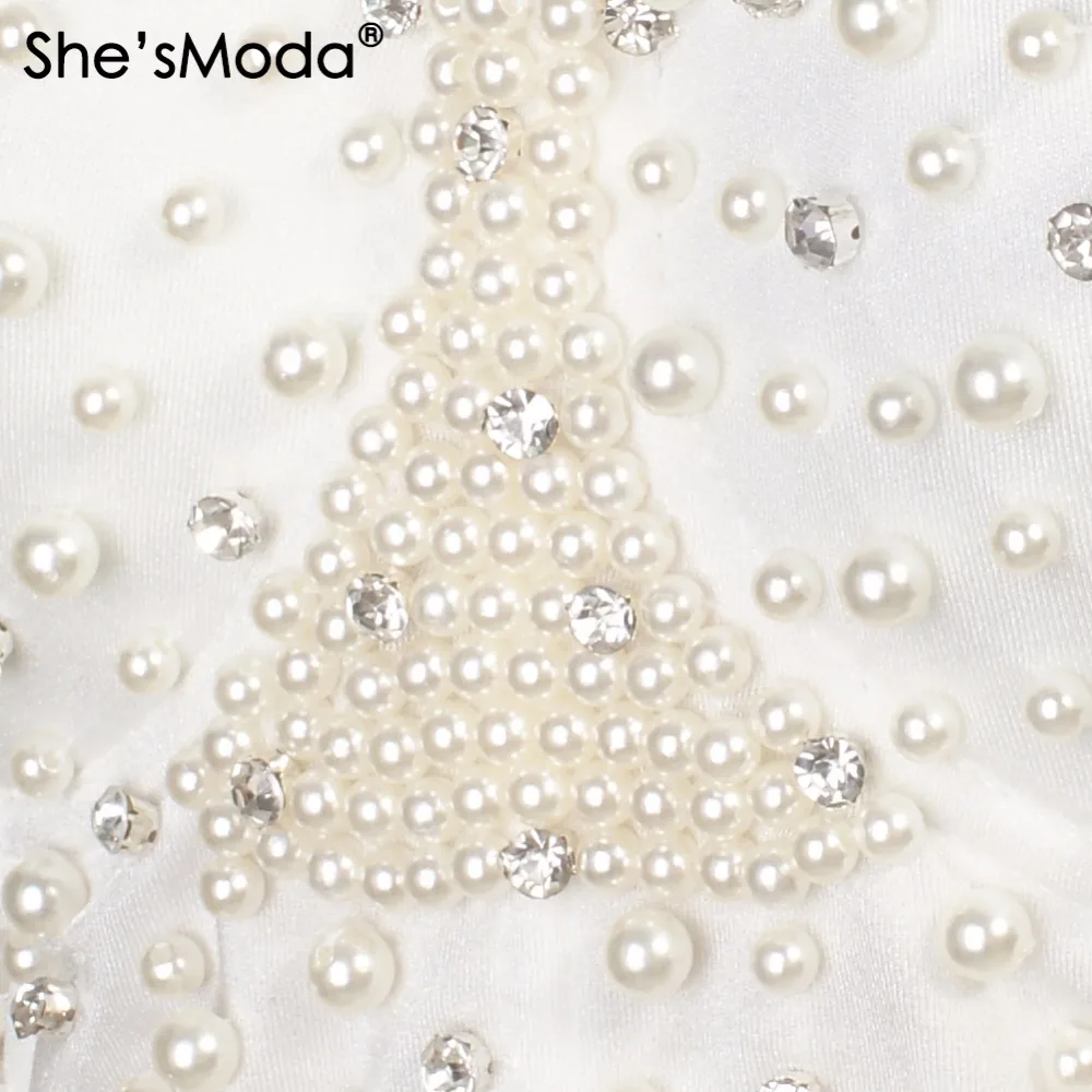 She'sModa жемчуг Bralet женщин бюстье бюстгальтер обрезанный Топ жилет размера плюс |