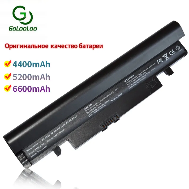 Golooloo 6 ячеек Аккумулятор для ноутбука samsung NT-N143 N143P N145 N145P N148 N148P N150 N150P N250 N250P N260 N260P AA-PB2VC6B