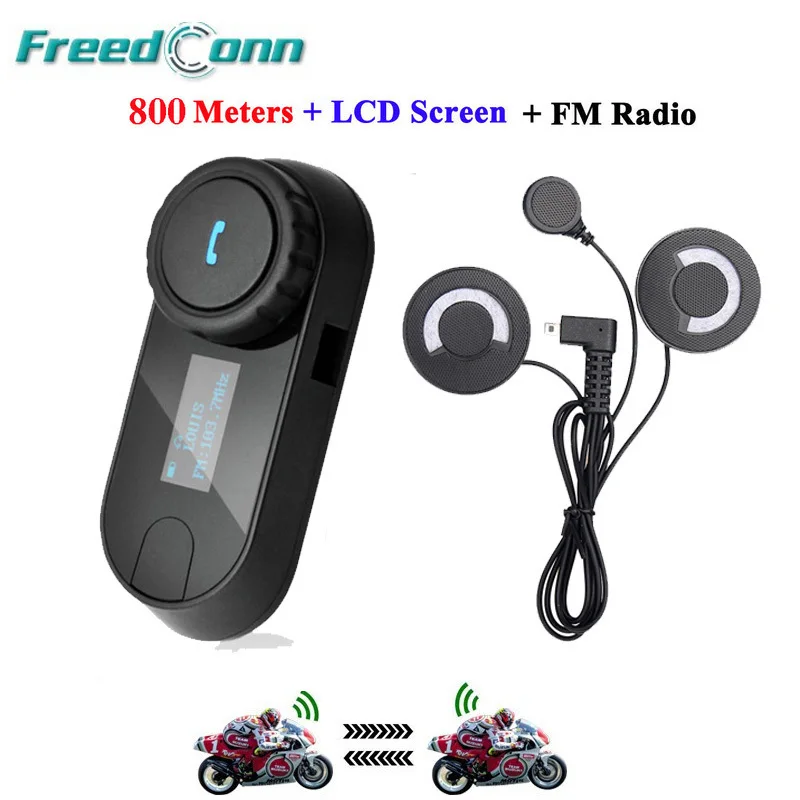 FreedConn новая версия TCOM SC Bluetooth мотоциклетная гарнитура шлем домофон ЖК экран с fm