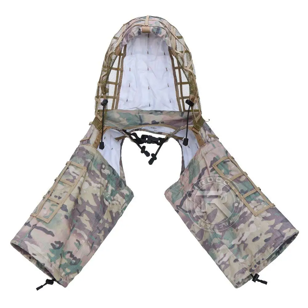 Камуфляжный снайперский капюшон Viper легкий Ghillie костюм основа, легкий тактический Снайперский прицел охотничий маскхалат - Цвет: CP Multicam