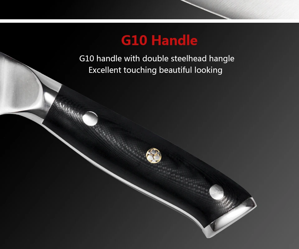 FANGZUO кухонный нож шеф-повара G10 ручка нож 8 ''кухонный нож Германия 1,4116 профессиональный нож из нержавеющей стали Кливер