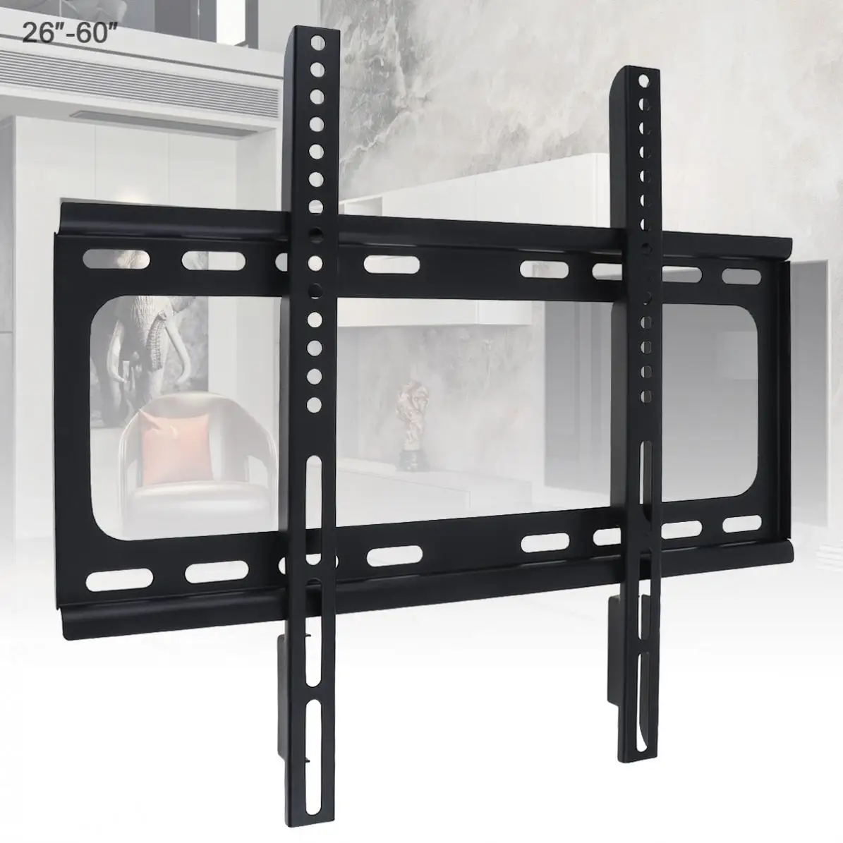 Universal 45KG 1.2mm Cold Ligation Board TV Wall Mount Bracket Flat Panel Frame for 26 - 60 Inch LCD LED Monitor Pan | Электроника