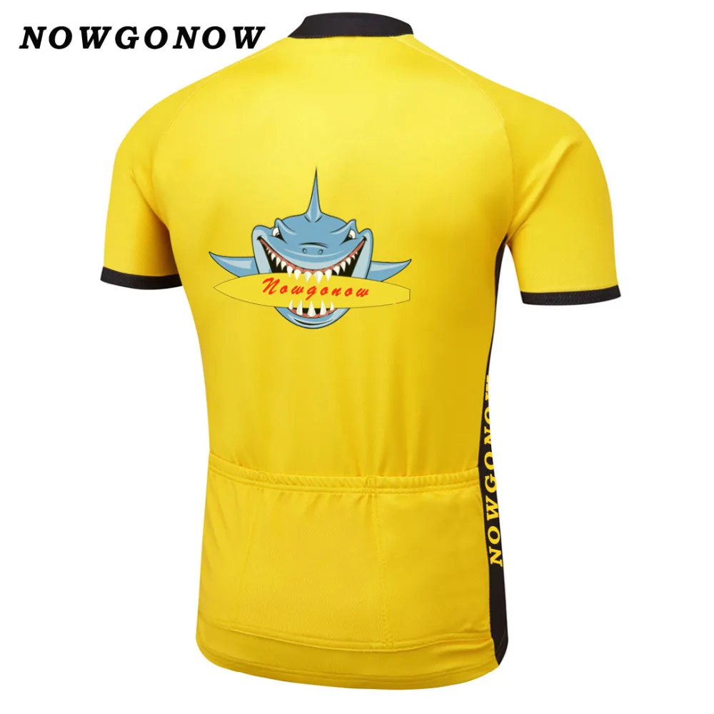 Спортивная одежда для велоспорта с героями мультфильмов желтая Мужская