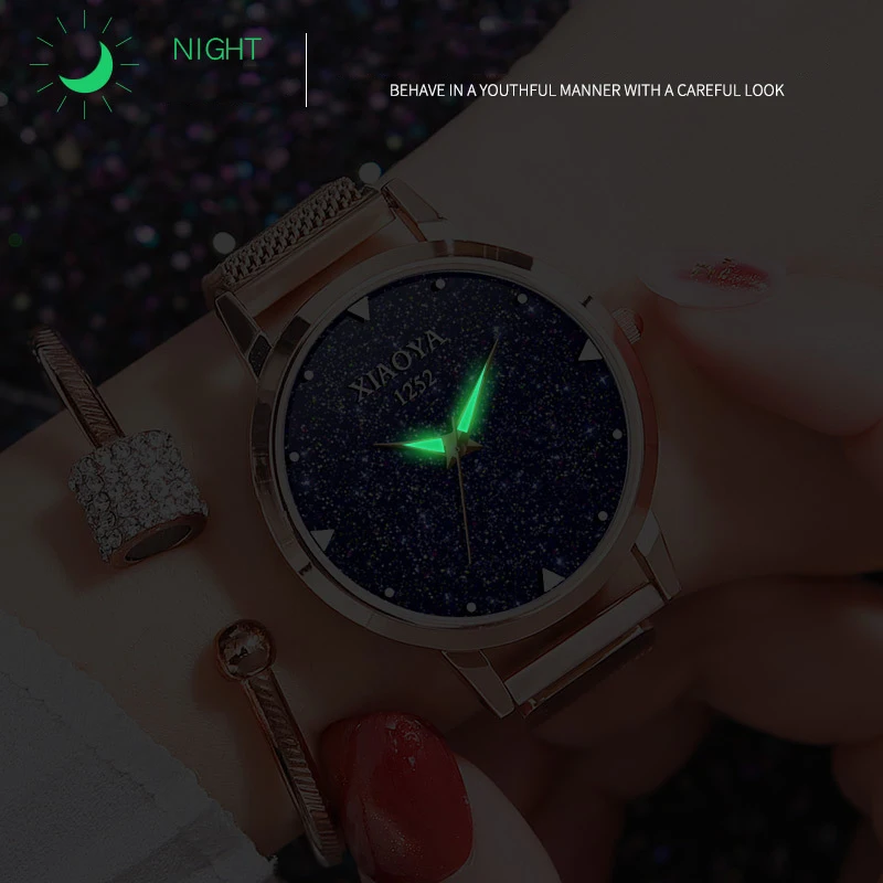Reloj mujer 2018 Новые Роскошные Кварцевые женские часы розового золота модные голубые