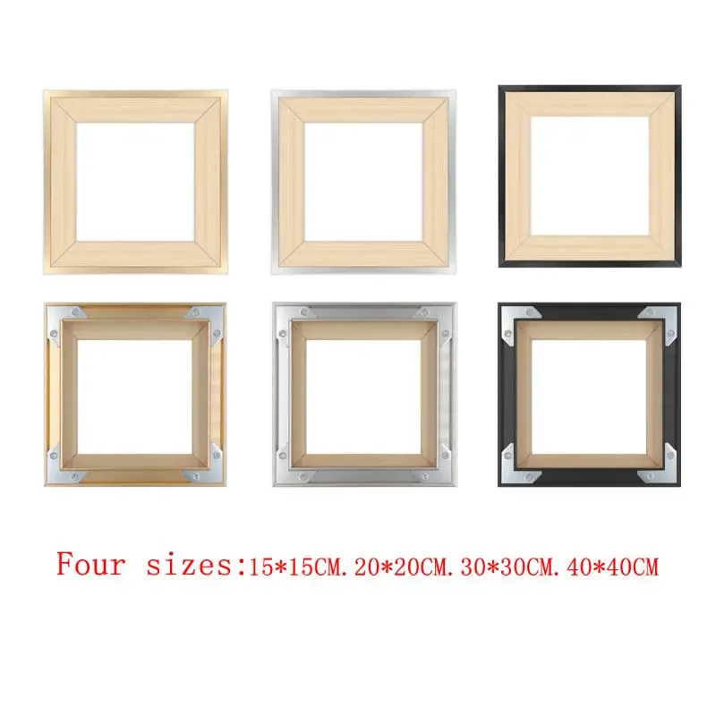 DIY деревянная квадратная фоторамка для картин маслом алмазные картины настенное