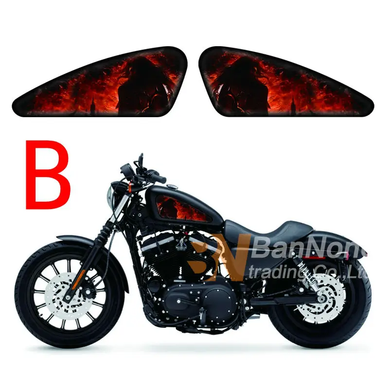 Наклейки для топливного бака мотоцикла Harley Sporters XL 883 1200 X/V/R/N/L/C XR1200 48 72|motorcycle fuel tank