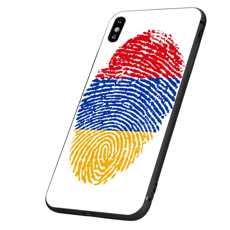 Черный чехол ТПУ для iphone 5 5s se 6 6s 7 8 plus x 10 чехол силиконовый чехол для iphone XR XS 11 pro MAX чехол флаг армян