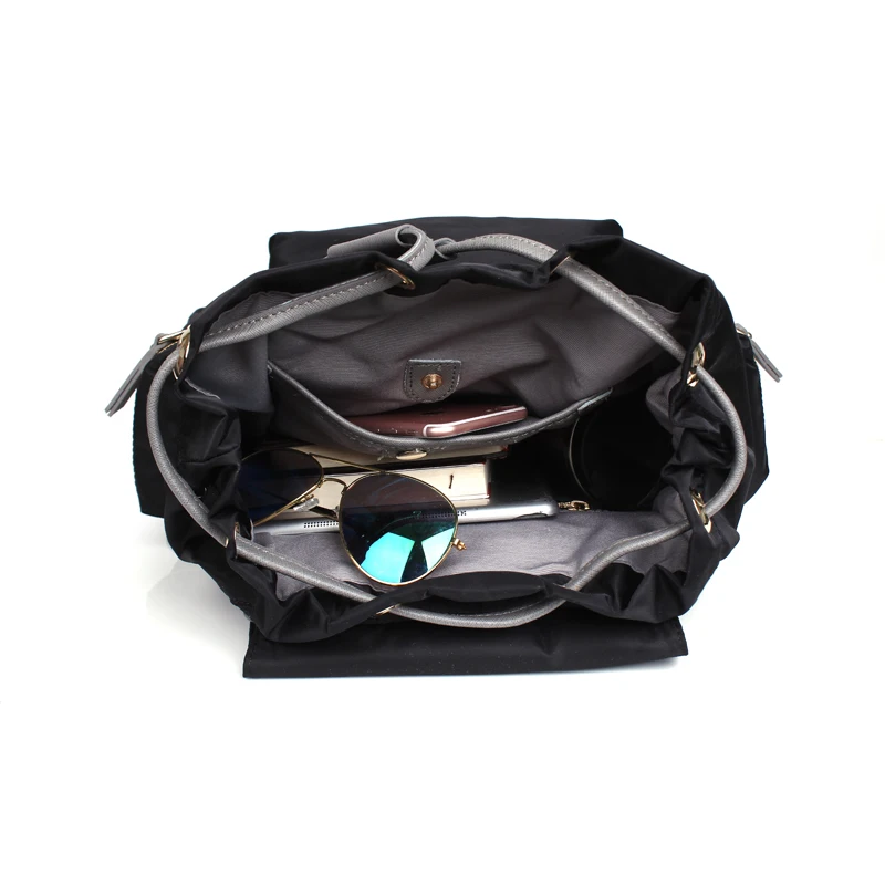 Новое поступление женский нейлоновый модный рюкзак из натуральной кожи в стиле