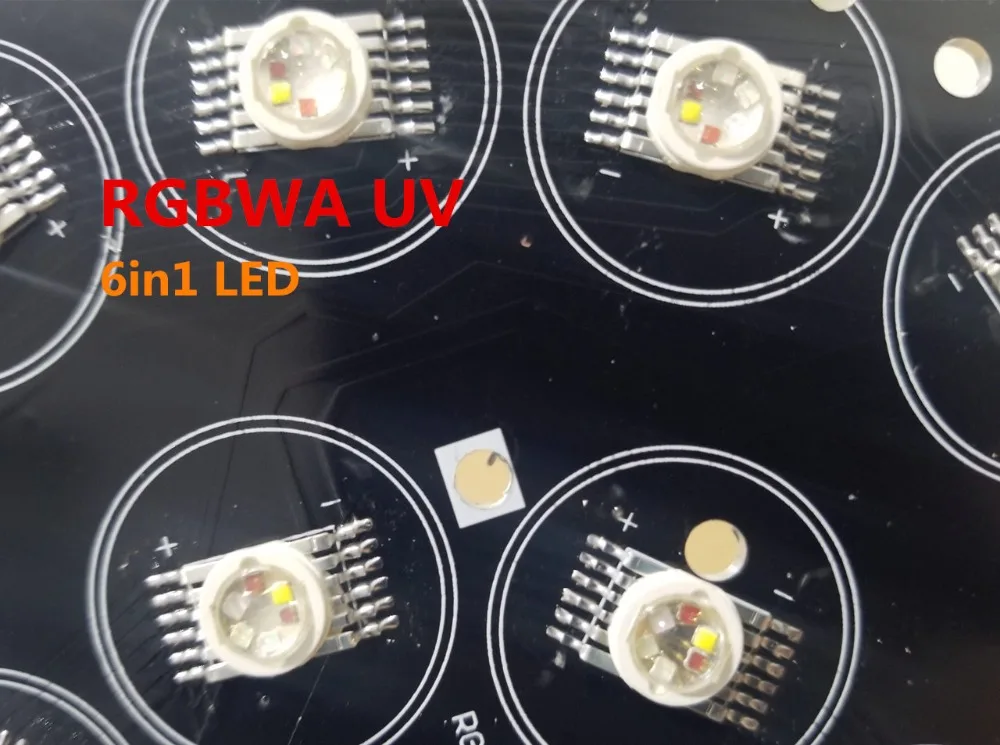 Светодиодный светильник 18x18 Вт RGBWA UV 6в1 светодиодный светильник s светодиодный плоский par-прожектор сценический светильник ing с бесшумным вентилятором 18x12 Вт RGBW