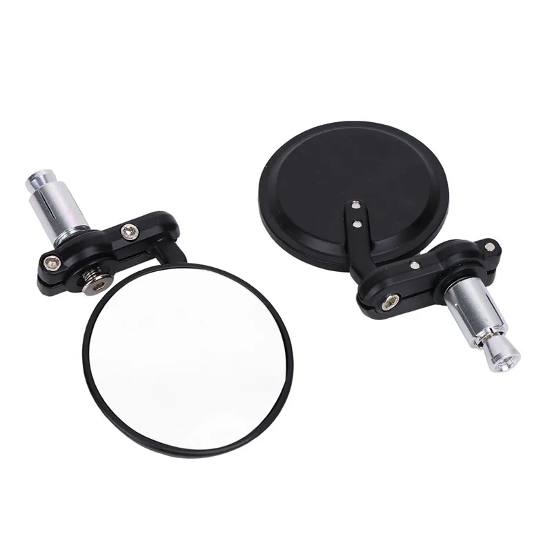 Wisengear мотоцикл 7/8 &quotРучка Бар Конец стороны заднего Зеркала Кафе Racer Bobber Clubman для