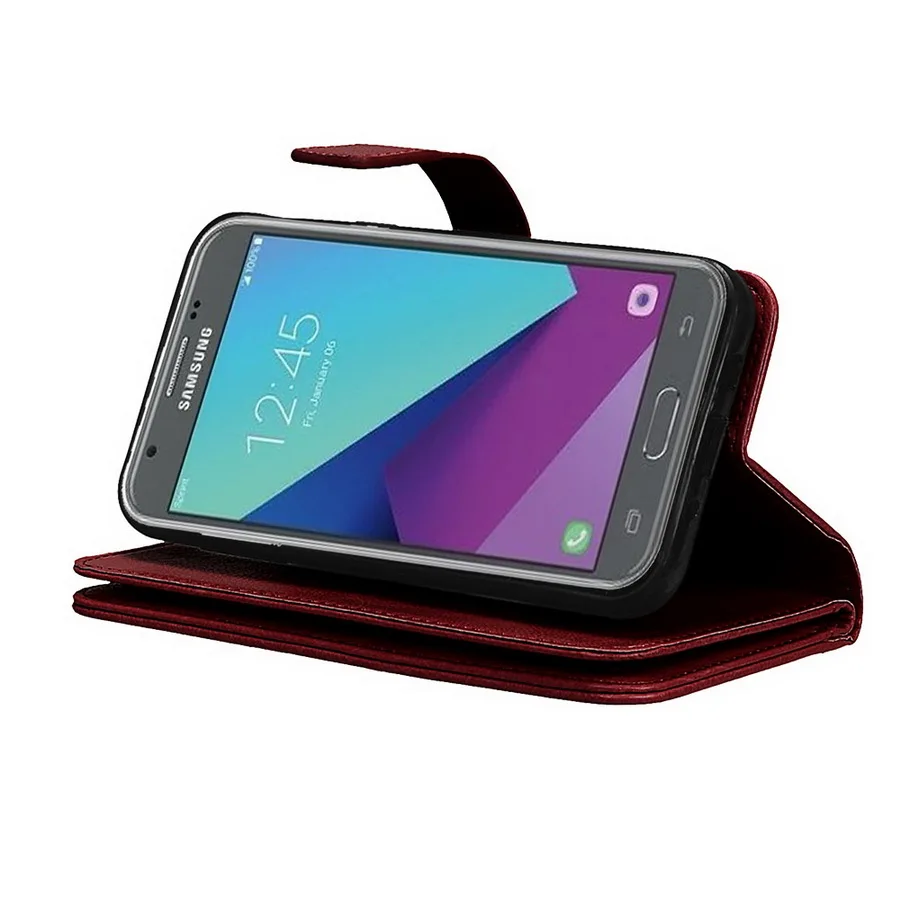 Lancase для Samsung Galaxy J5 2017 Чехол Флип Роскошный 9 Слот карт с магнитной подставкой
