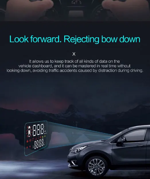 Специальный Автомобиль HUD контроль давления в шинах превышение скорости