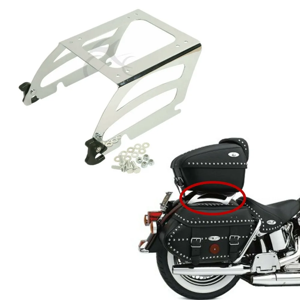 Мотоцикл Solo Tour Pak Pack багажная Монтажная рейка для Harley Softail FLSTC FLSTN FLSTSC Deluxe Fat Boy Classic