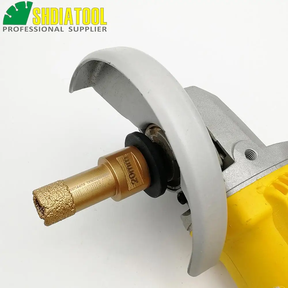 SHDIATOOL 5 шт M14 алмазная пила 20/32/45/55/68 мм вакуумные паяные Diamond Drill коронки сверло