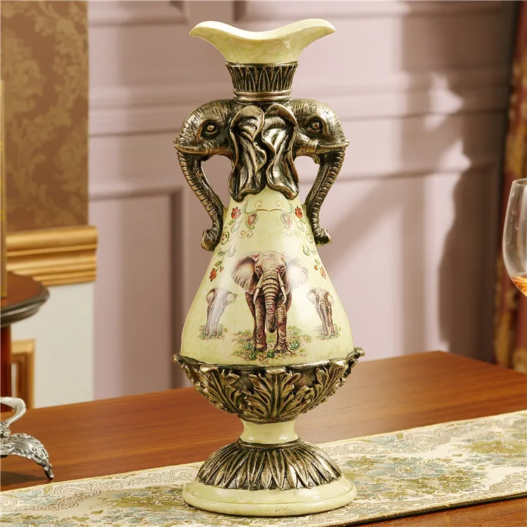 Ювелирная Мода ретро ваза из смолы для домашнего интерьера сада гостиной