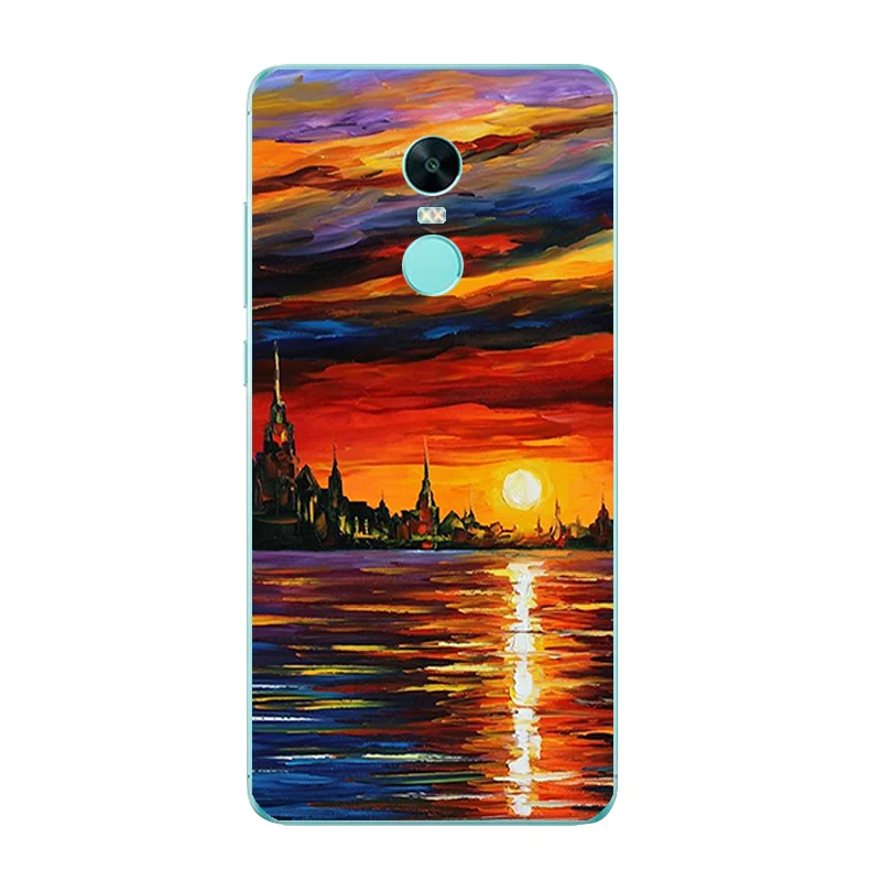 Для Xiaomi Redmi Note 3/Redmi Note 4X 5A Phone случай для Redmi Примечание 4/Pro Shell для Redmi Note 2 дизайн «масляная живопись» окрашенный