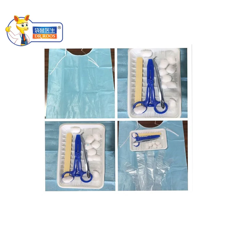 Одноразовая посылка для ухода за полостью рта с 1 комплектом/полиэтиленовым