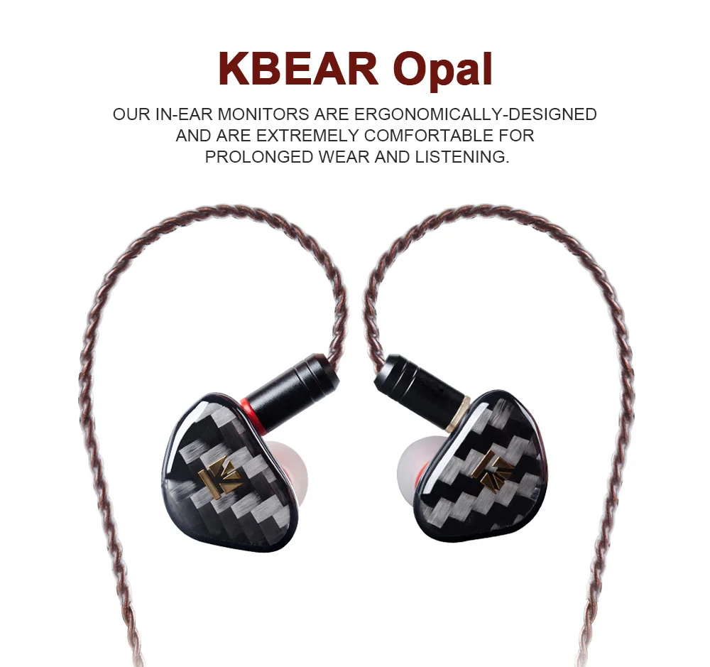 KB наушники с опалом и динамическим драйвером, Hifi наушники с пластиной из углеродного волокна, наушники с металлическим покрытием, PK беспроводные наушники