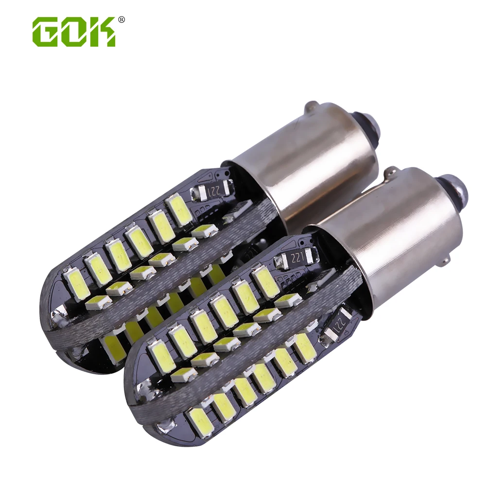 

Free shipping 10pcs/lot BA9S led 48SMD 3014 White CANBUS led Error Free Interior Car H6W 48 LED Light Bulb bax9s car led 12V