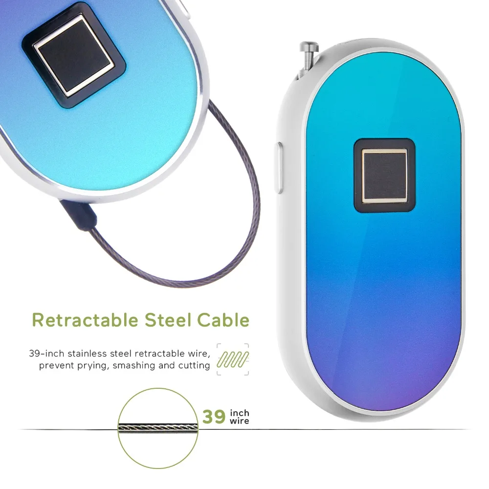 Замок со сканером отпечатков пальцев охранная сигнализация и прочный стальной