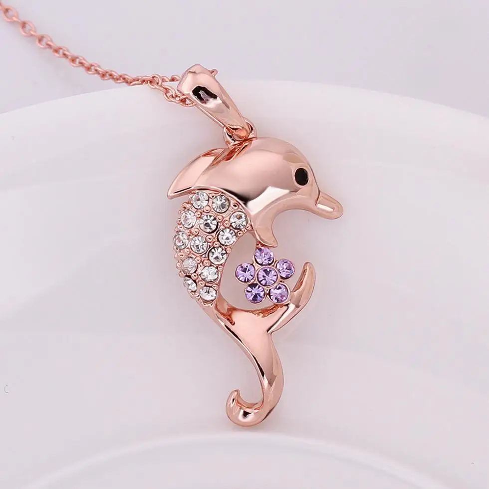 Jumping fish collares N847 # lovers синие модные ожерелья для женщин 2014 длинное ожерелье