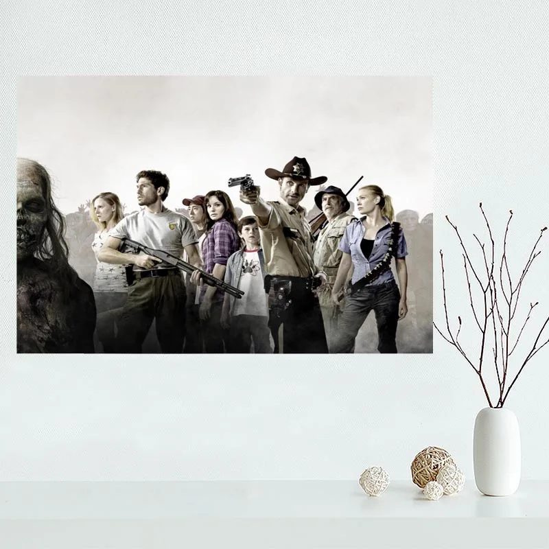 

The Walking Dead Canvas Poster Custom Canvas Painting Poster print cloth fabric wall art poster