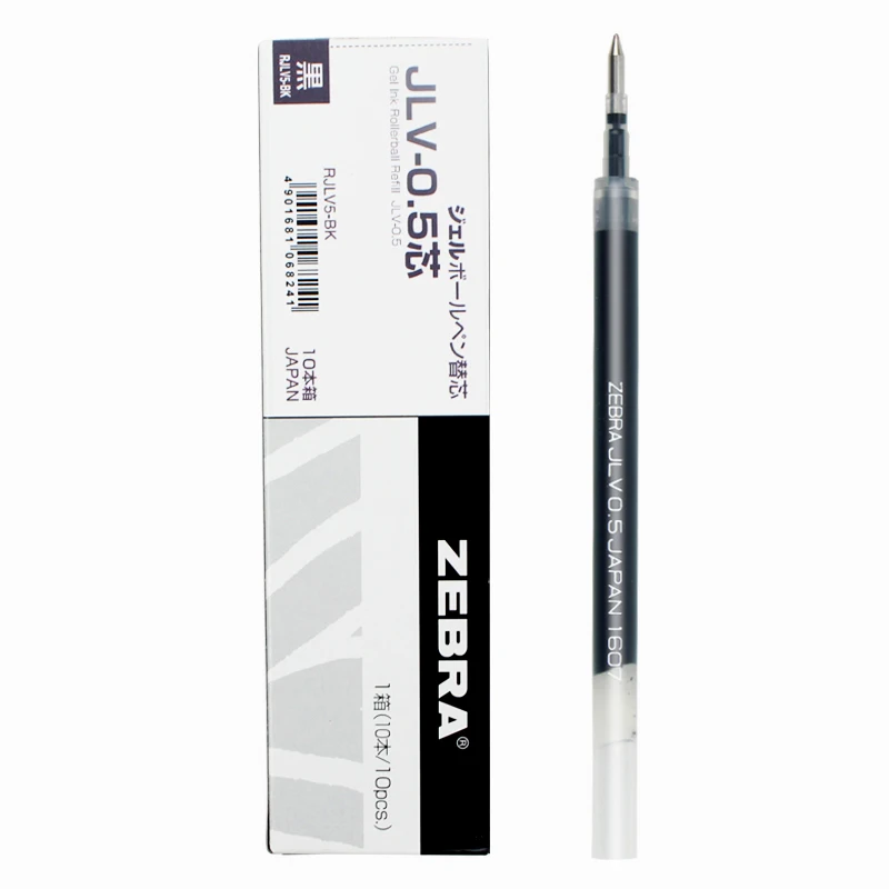 1 штука, гелевая ручка для JLV-0.5 Zebra, заправка, airfit, SARASA, сухая ручка для JJZ49 JJ31, нейтральная ручка, 0,5 мм, Япония