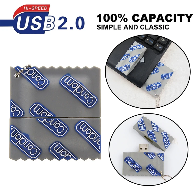 Usb 2 0 романтические флешки Durex Clef 100% емкость USB флэш накопитель 4 ГБ 8 16 Флешка 32 Гб