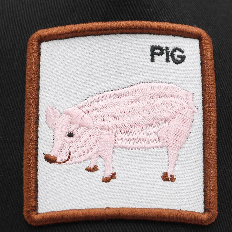 Кепка Снэпбэк для мужчин и женщин модная бейсболка с вышивкой в виде животных