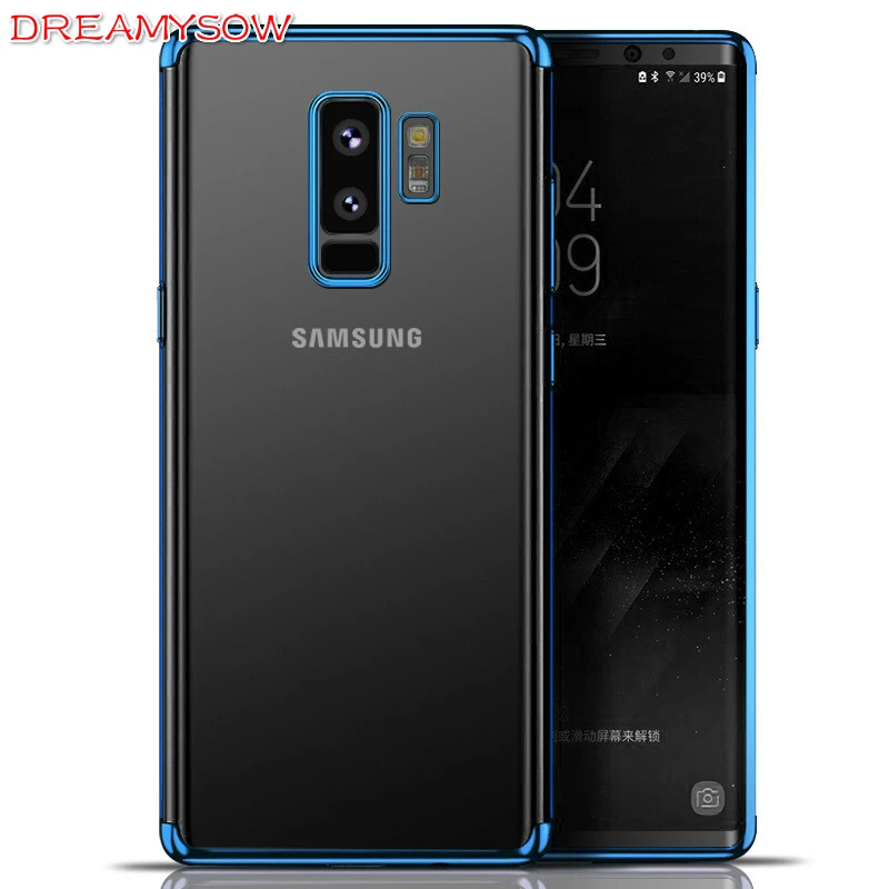 Мягкий чехол из ТПУ с гальваническим покрытием для Samsung Galaxy S9 Plus S8 S7 Edge S6 Note8 Note5 A3 A5