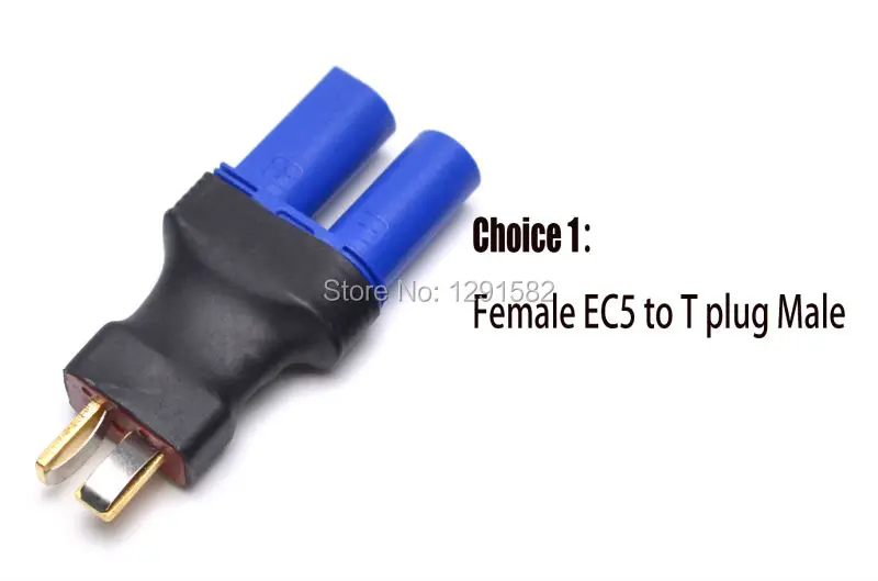 Женский/мужской EC5 в T штекер/женский стиль разъем адаптер беспроводной для RC