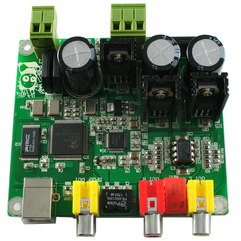 CM6631A+ AKM4490 USB DAC 32 бит 384 к коаксиальный выход+ стерео сигнал Выход HiFi аудио декодер доска T0766