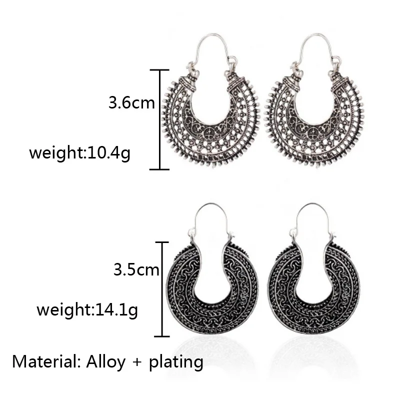 Серьги кольца серебряные в античном стиле для женщин и девушек|hoop earrings for women|hoop