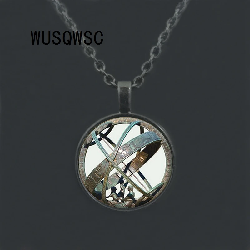 WUSQWSC астрономическая подвеска с шаром ожерелье Астрономия Аква бронза модель
