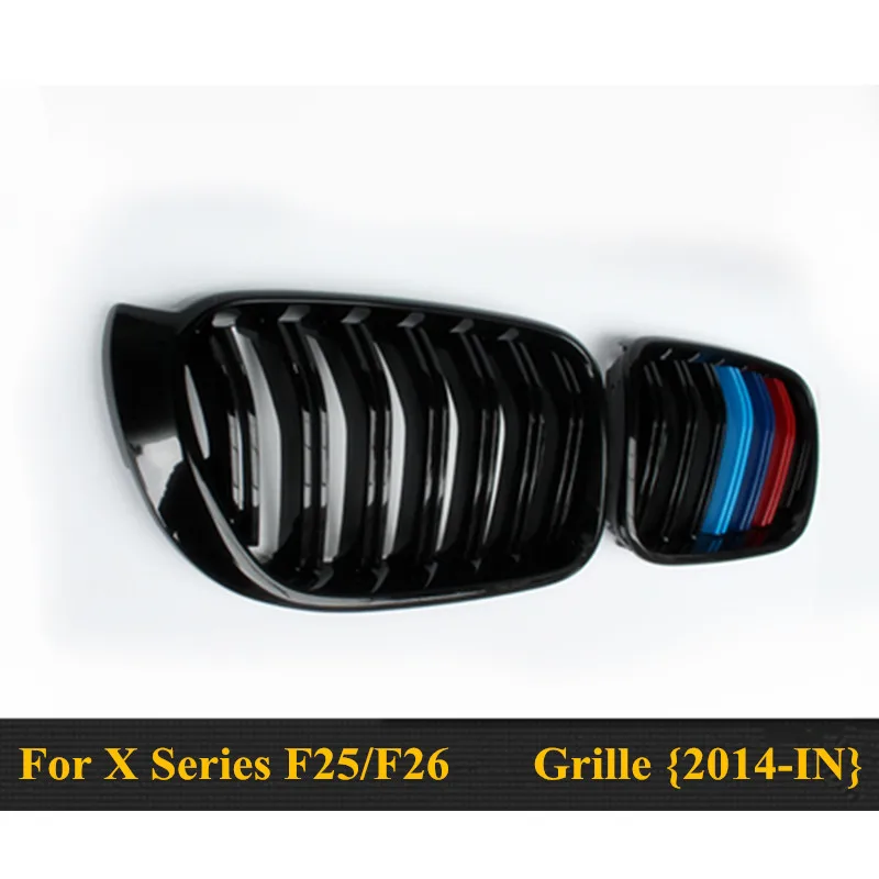 X3M X4M стильный прочный ABS передний капот Гриль для 2014 2015 2016 BMW X4 F26 &amp X3 F25 LCI в м цвет