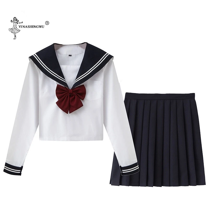

JK Uniform College Middle School Students School Uniforms Autumn Long-sleeved Japan Korea JK Uniforms Junior High School Dress