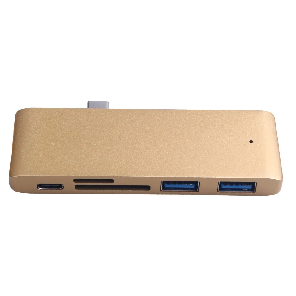Мульти в 1 профессиональный двойной USB-C концентратор с тип-c зарядка PD SD TF