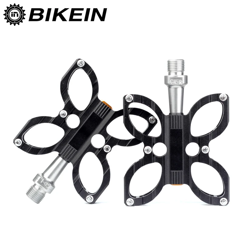 Велосипедные педали BIKEIN MTB противоскользящие 2 подшипника CNC алюминиевые 6 цветов